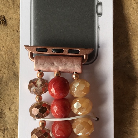 BOGO 🆓 Apple Watch 3 strand beaded stretch band - Picture 3 of 7